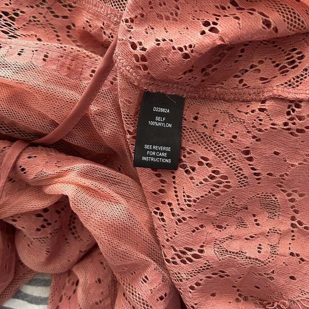 NEW! Aakaa Terracotta Lace Maxi Dress. Stunning lace design. Size Small. - Picture 10 of 11